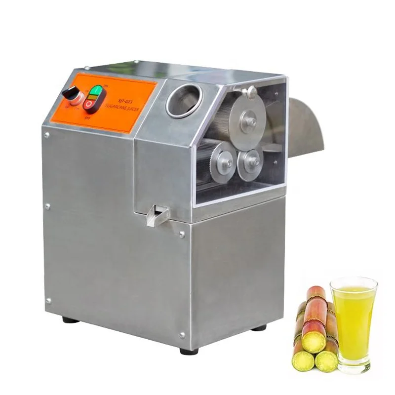 3Roller Automatic Commercial Sugarcane Juicer Machine Electric Portable Squeezer Juice Press Sugar Cane Juicer Extractor Machine