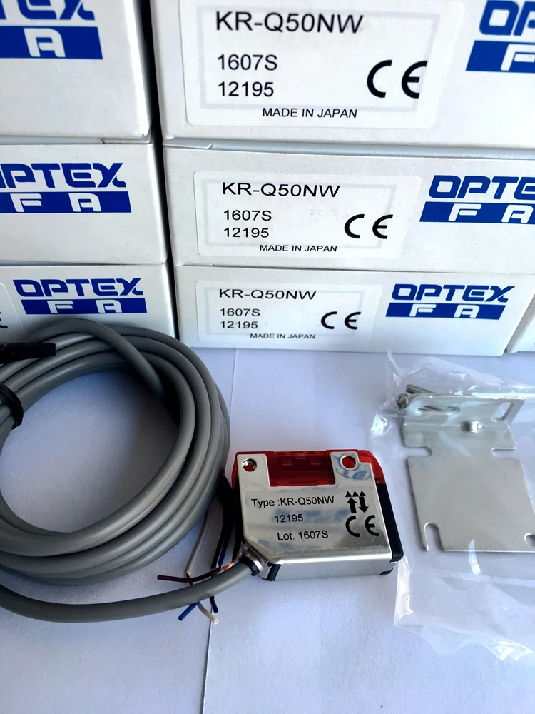 Japan Opus OPTEX Transparent Body Detection Photoelectric Sensor KR-Q50NW KR-Q50PW