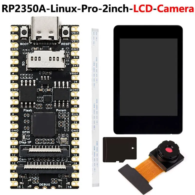 B29C-For Raspberry Pi Pico 2 Pro RP2350A Linux Pro Development Board 8MB Memory Touch Screen Camera Display Port