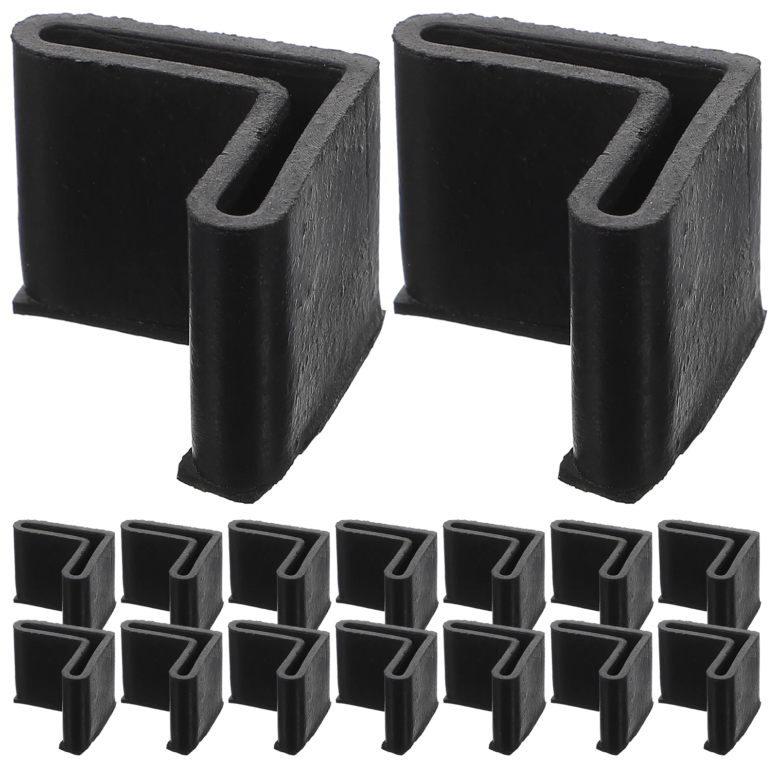 

30Pcs Premium Rubber Furniture Feet Pads L-Shape Non-Slip Leg Caps for Chairs Desks Beds Floor Protection Accessories