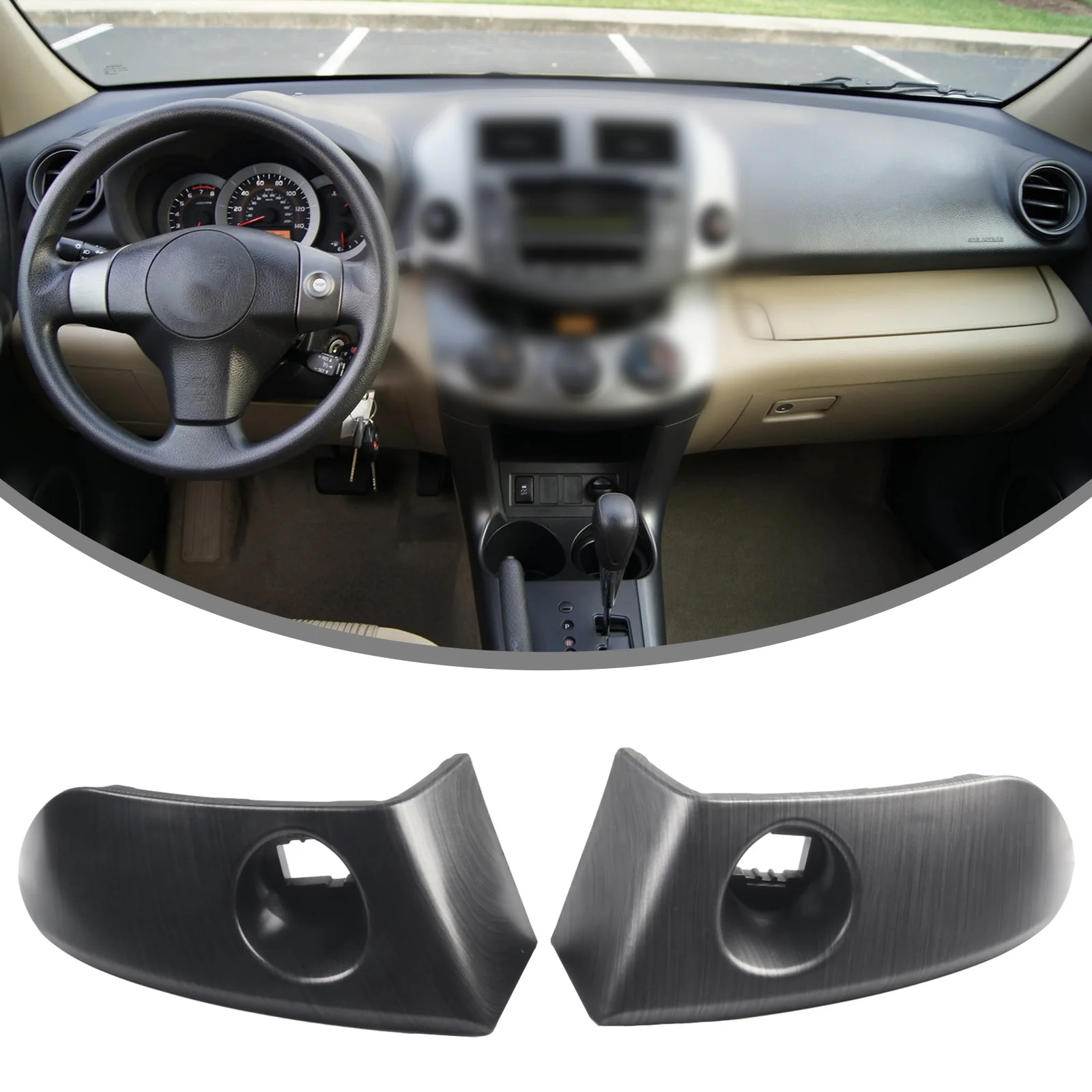 

Car Center Instrument Cluster Finish Panel Trim Car Center Console Air Outlet Trim For Toyota For Rav4 2006-2012 55412-42060-B0