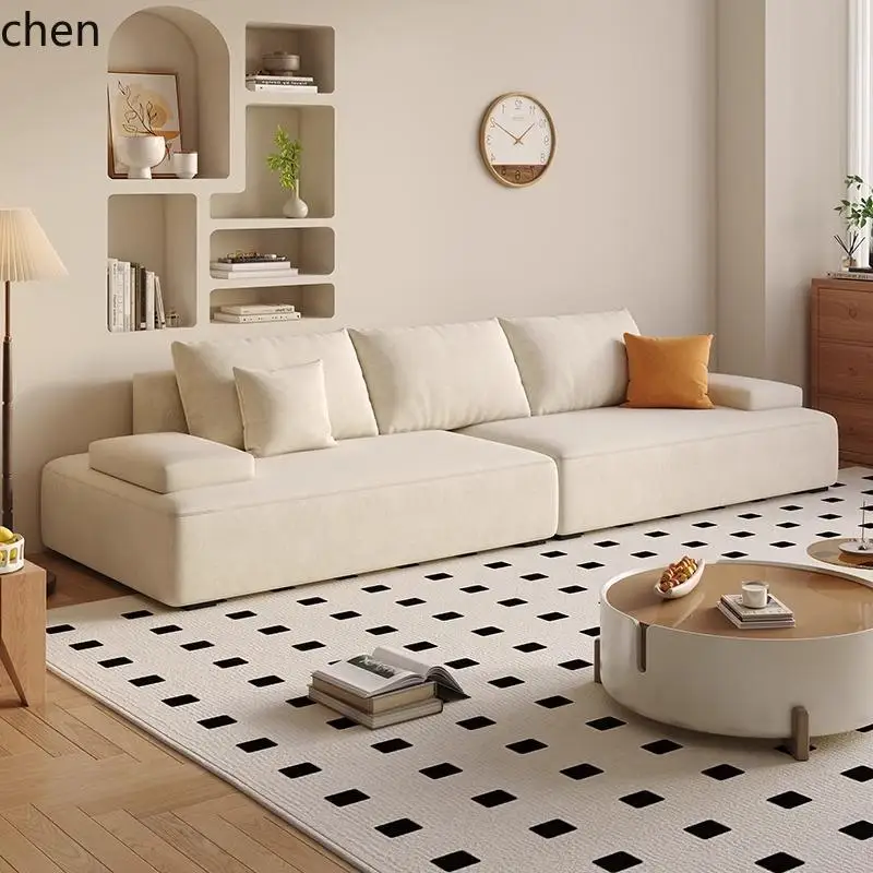 

ZML advanced anti-cat scratch modern simple three-and-four living room homestay straight row small apartment sofa
