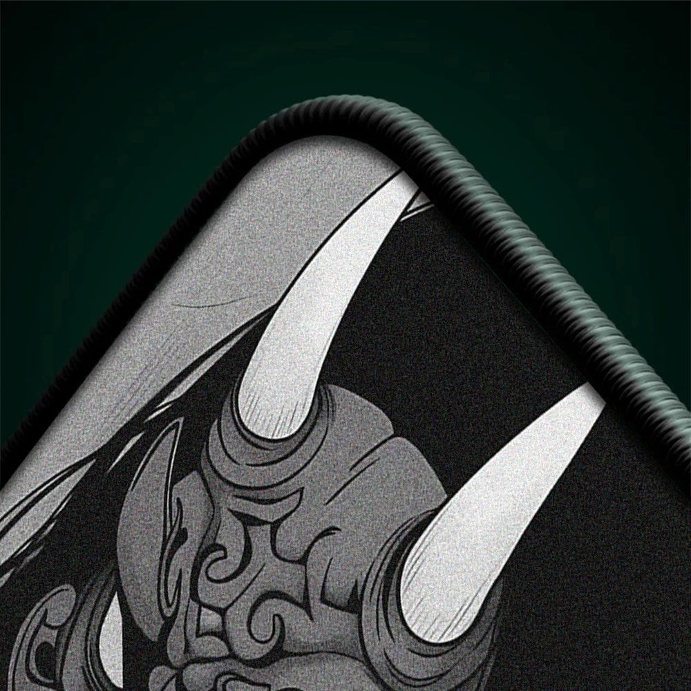 45x40cm Premium Mauspad Oni Maske Mädchen Geschwindigkeit Maus matte Gamer profession elle E-Sport Mauspad ultra feine Oberfläche Tastatur matte