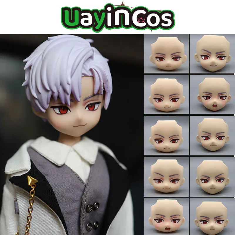 Love and Deepspace Sylus Handmade OB11 OB22 Water Sticker Face Shell GSC BJD Doll Accessories Game Anime Figure Toy For Kids Gif