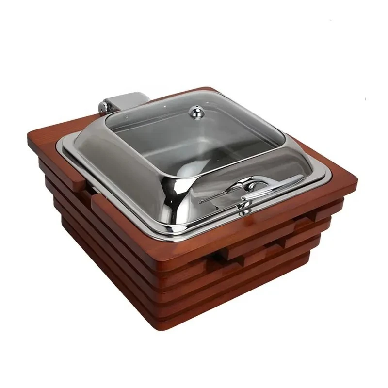 Commercial Catering Equipment Hydraulic Cover Hot Pot Insulation Buffet Warmer