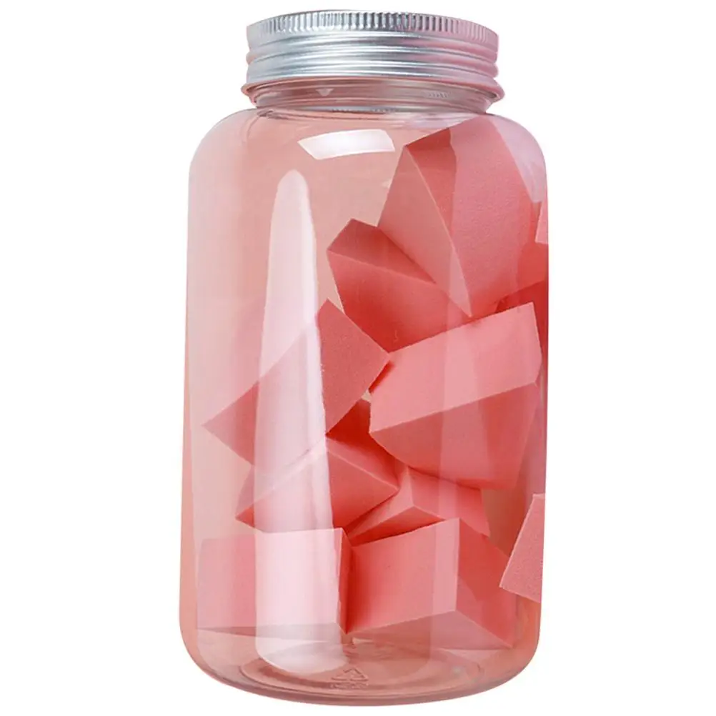 

12Pcs Wet Dry Makeup Foundation Liquid -packed Sector Shaped Sponge Puff for Woman Girl (Coral Orange)
