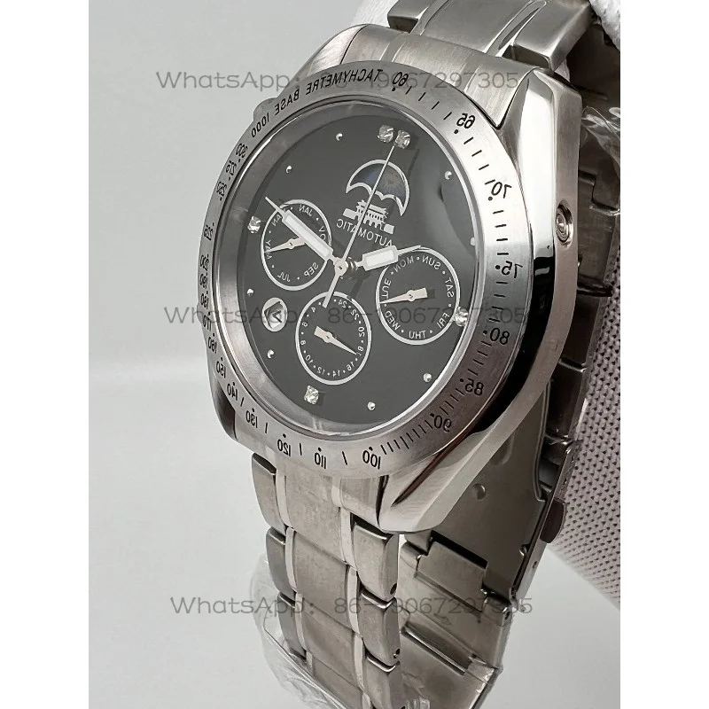 Watch, Black Complex Mechanical Watch