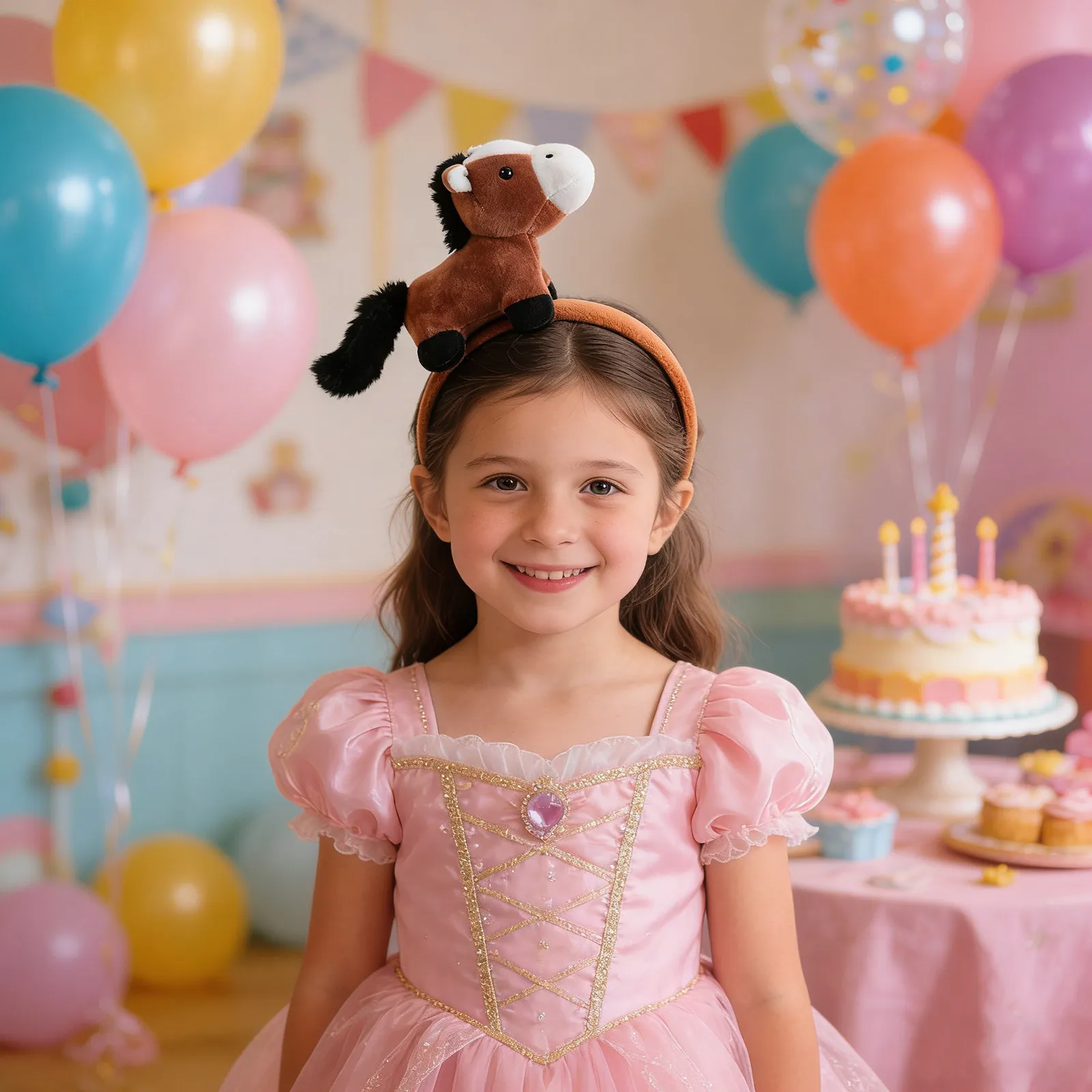 

Повязка на голову «Год Лошади» 2026, коричневая, мягкая, с мультяшным животным, для китайского Нового года, сувениры для вечеринок, реквизит для фотосессий на Лунный фестиваль