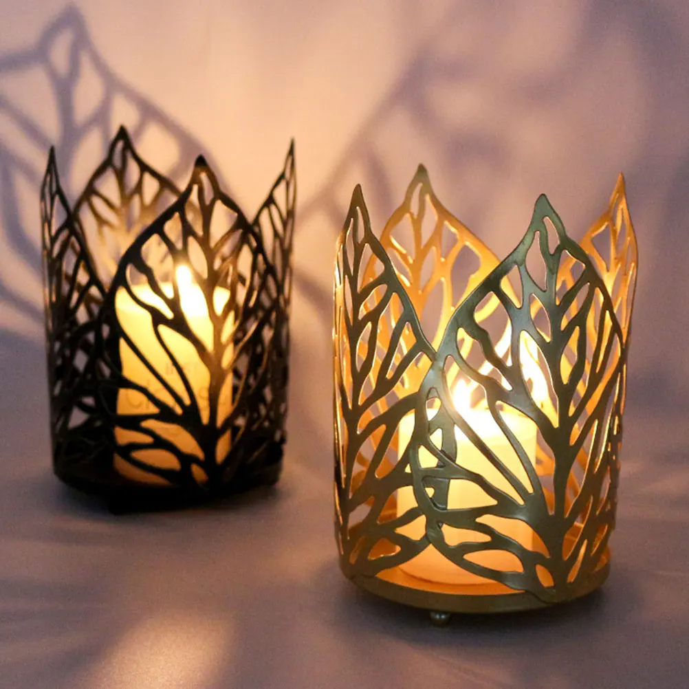 

2pcs Iron Holder Decorative Nordic Banquet Party Taper Pillar Wedding Photo Long Use