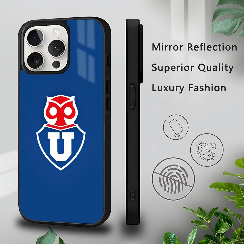 Chile U-University Logo Phone Case For IPhone 16 15 14 13 Pro Max 11 Mini Alex Mirror For Magsafe Wireless Charging Cover