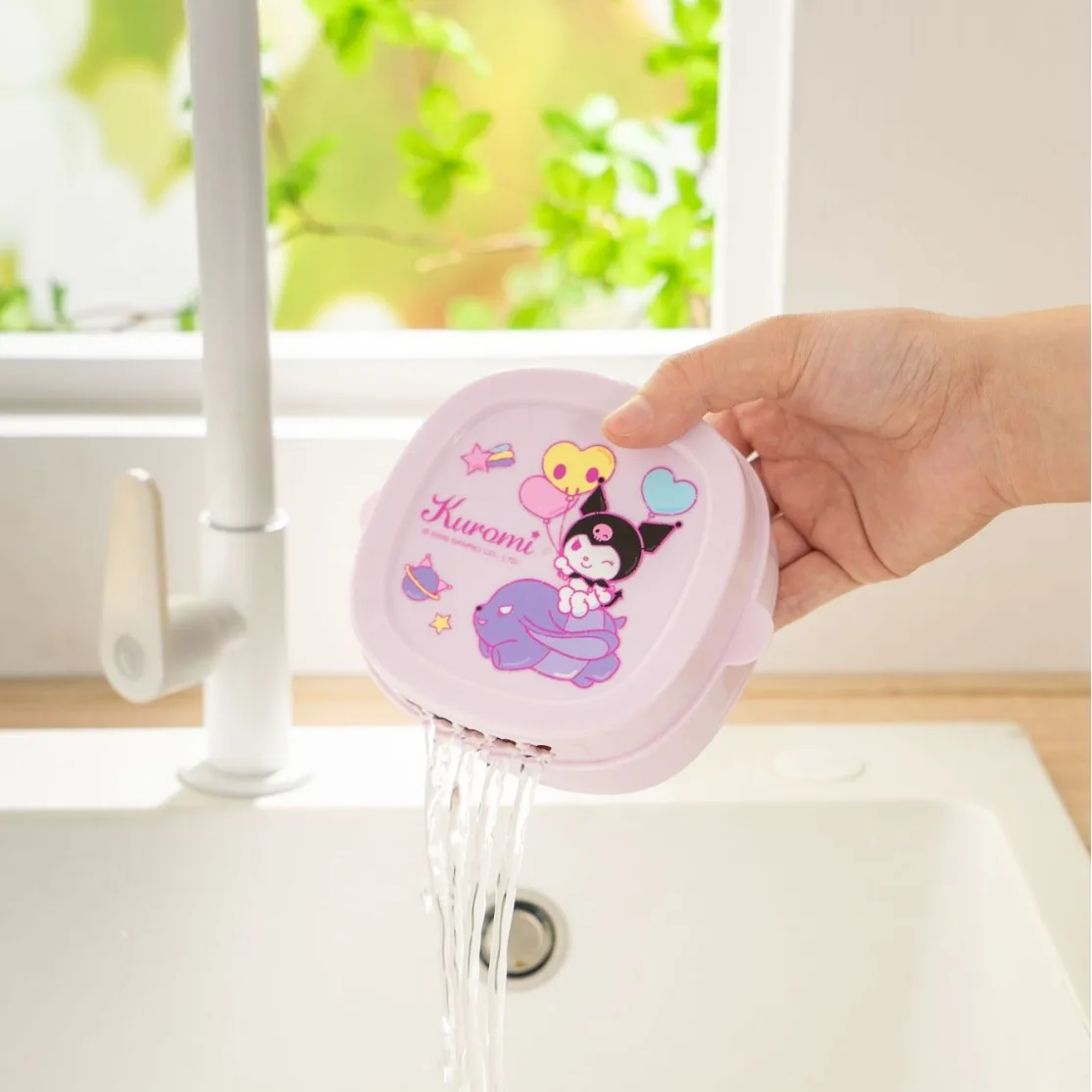 Sanrio Hello Kitty Kurumi Cinnamoroll Portable Outdoor Food Grade Storage Box for Fresh Fruits, Washed with Water view 4