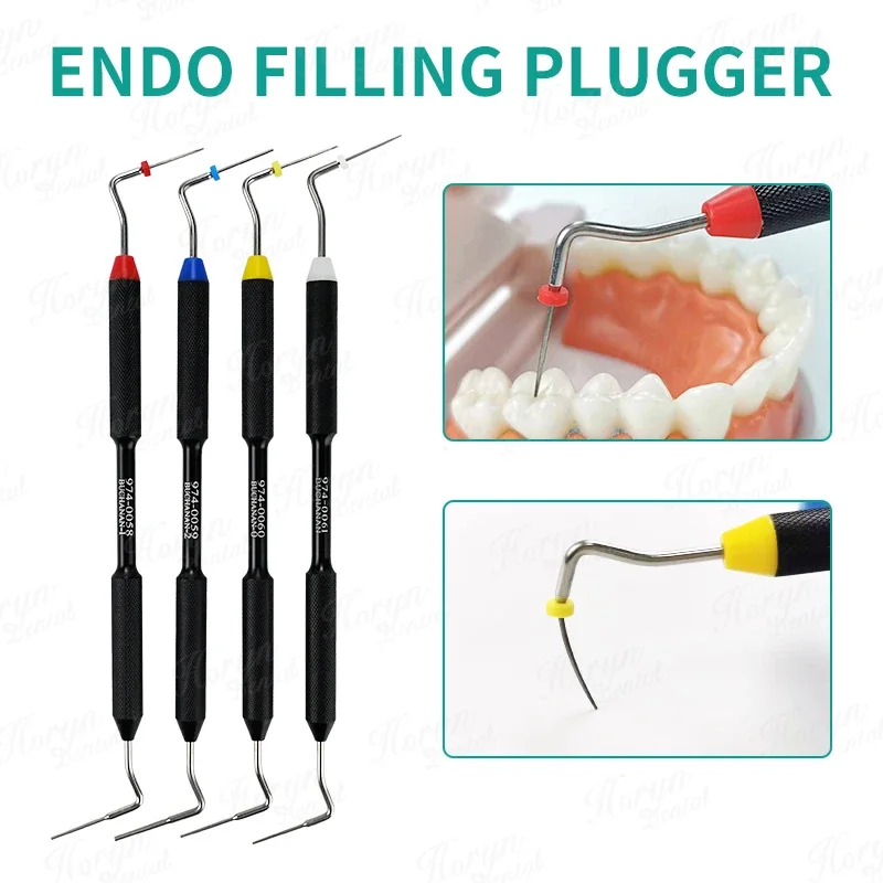 Dental Endodontic Plugger Root Canal Filling Gutta Percha Compaction Manual Instrument