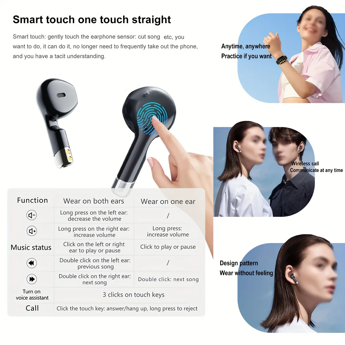 TWS 2 في 1 سماعة ساعة ذكية NFC بلوتوث دعوة معدل ضربات القلب ضغط الدم مراقبة الصحة سماعات تشغيل الموسيقى الساعات الذكية