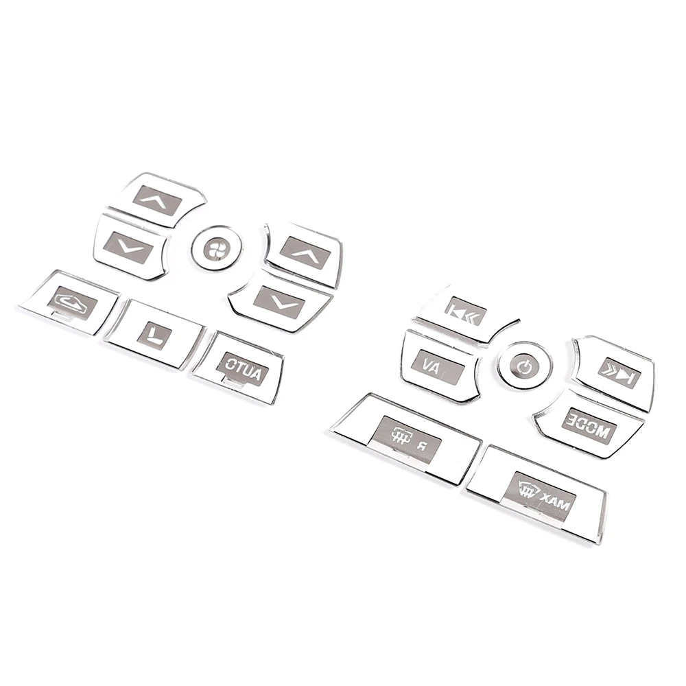 #97T (Silver)15Pcs Central Control Button Cover Sticker for Jaguar XF 2012-2015,Automotive Parts & Accessories