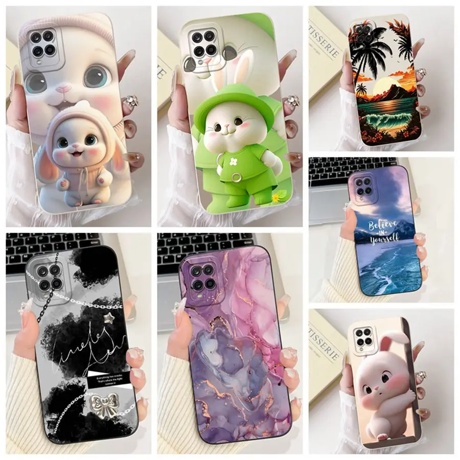 For Samsung Galaxy A22 A 22s Case Cartoon Painted Cover Soft Silicone Matte Case For SamsungA22 A 22 S 4G 5G Back Cover Capa