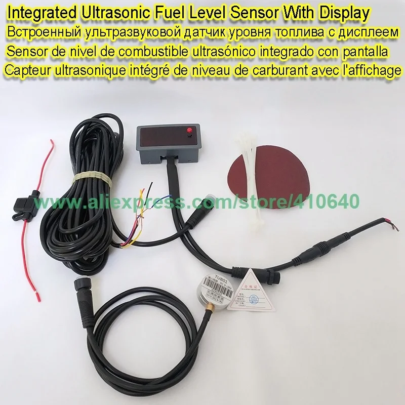 

Integrated Ultrasound Fuel Consumption Level Sensor For Water Diesel Petro Palm Oil Generator Fuel Tank Range 1.2M RS232