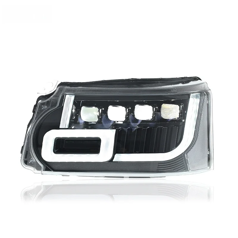 For 2010-2013 Land Rover Range For Rover LED Headlight Assembly Executive Sport Old To New Model Lens Daytime Running Light