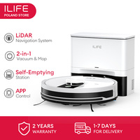 ILIFE A12 Pro Robot Vacuum and Mop Combo,LIDAR Navigation, self collection dust, 3000Pa suction, app/remote control