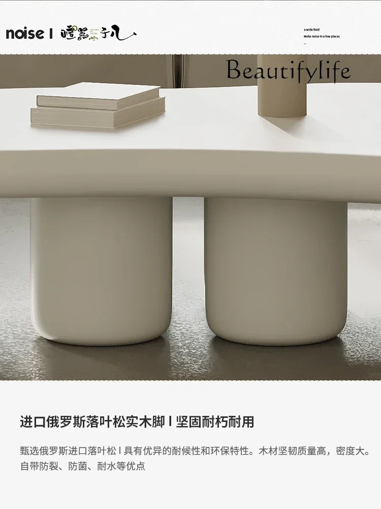 NEW Cloud Tea Table Advanced Design Sense Living Room Home French Cream Style Shaped Tea Table