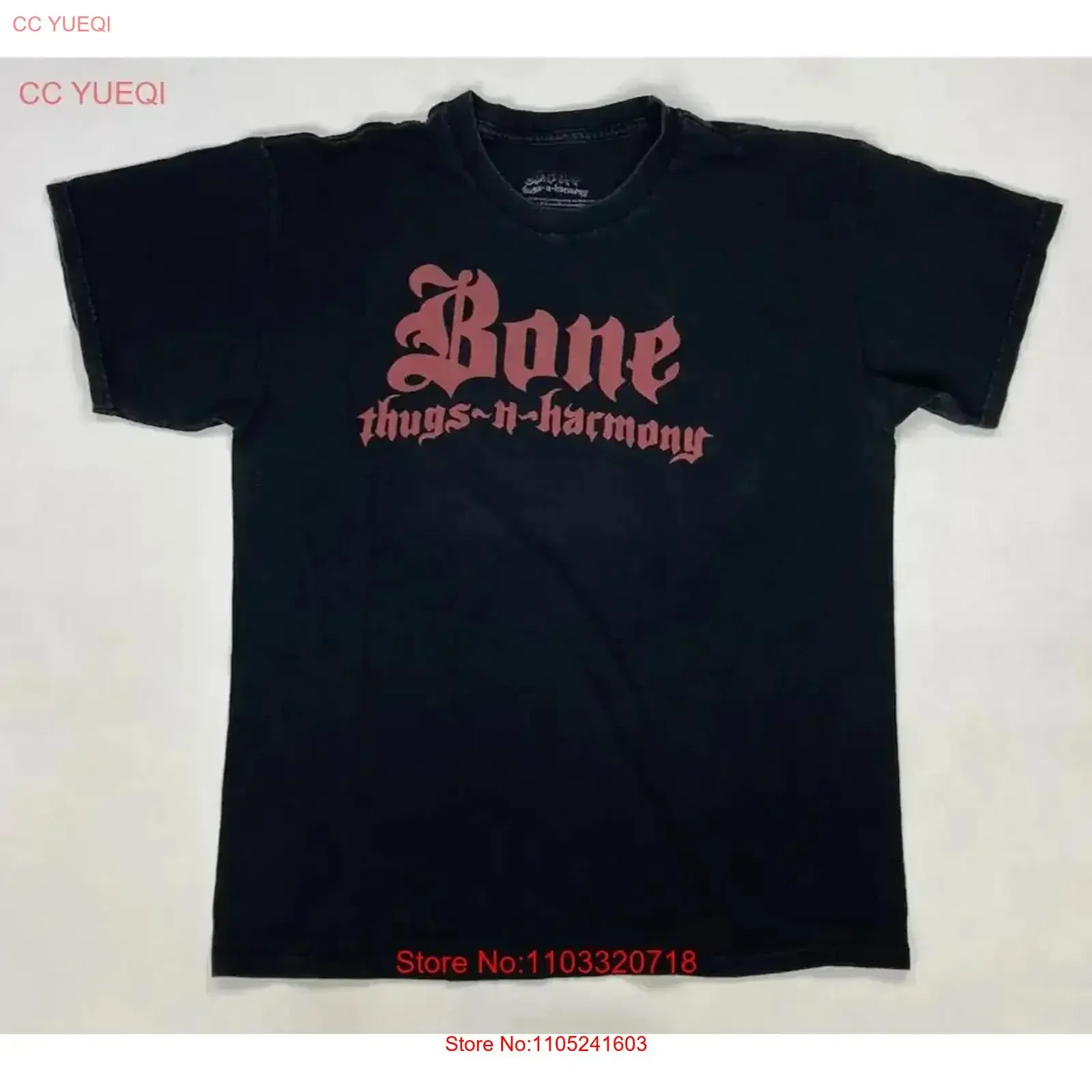 Bone Thugs N Harmony T shirt Men Large Black Music vintage Washed Casual graphic Breathable Stylish Versatile designer clothes