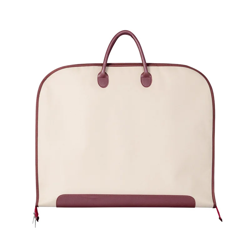 New Waterproof Oxford Suit Dust Cover Fashion Garment Storage Bag with Leather Handle