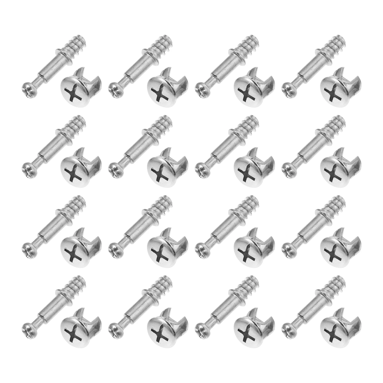

50 set 28Mm Zinc Alloy Pre-Inserted Nut Cam Fitting For Furniture Connecting Kits Linkage Cabinet Wardrobe Bed