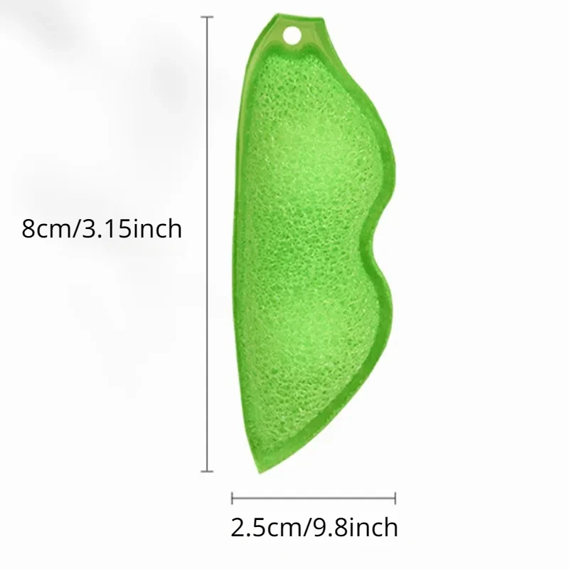 Bean Brush Cartoon Pea Artefact Small Caliber Glass Baby Bottle Edamame Coffee Tea Wine Drink Sponge Household Cleaning Brushes