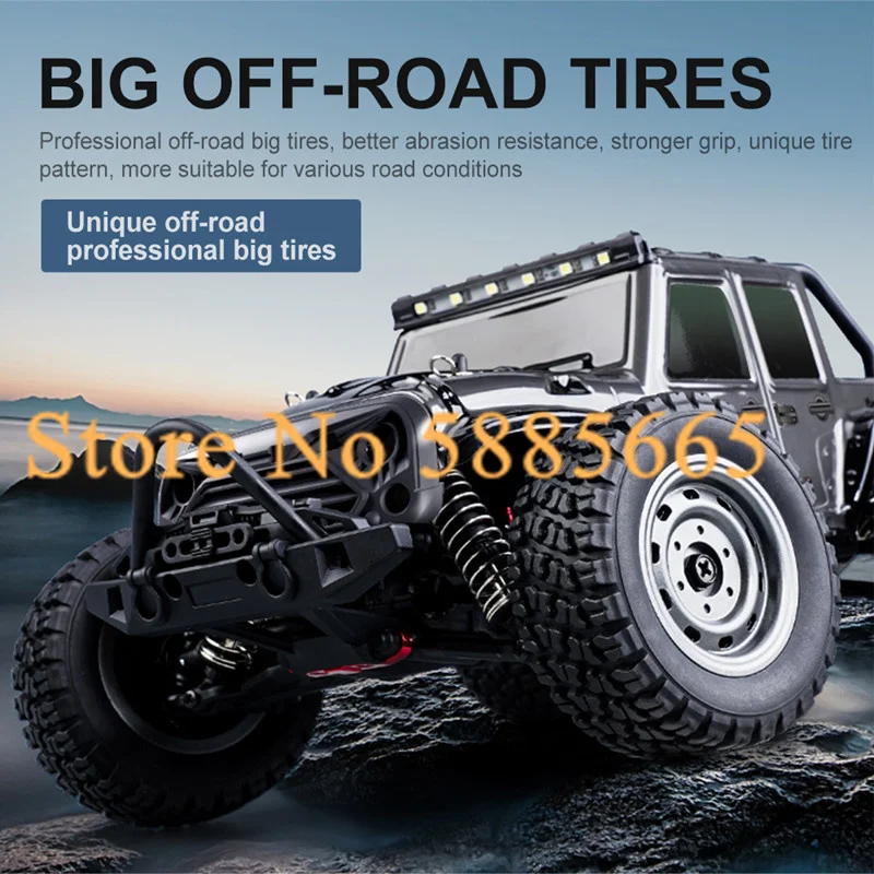 4WD High Speed RC Racing Car Independent Suspension RC Cars Metal Drive Shaft 45 Degree Climbing RC Truck Toys For Gift