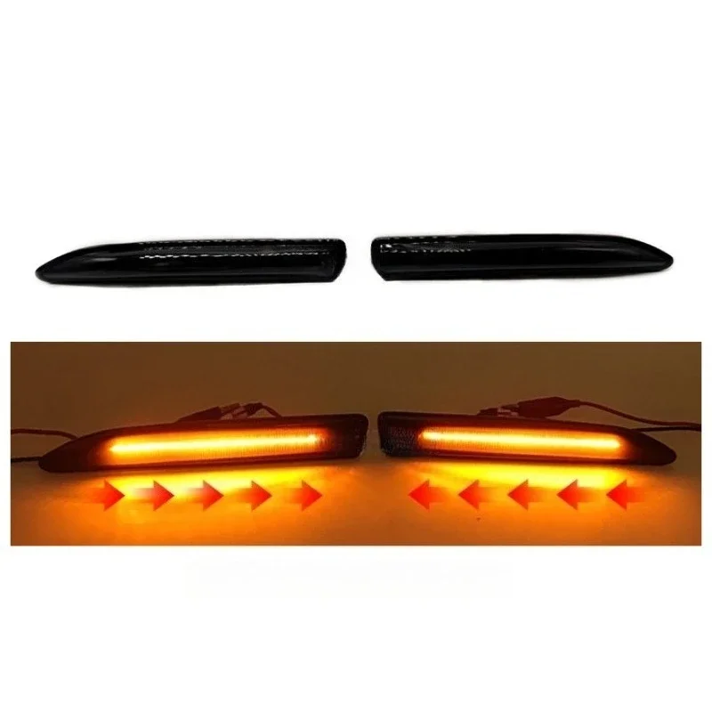

For Ford Mondeo Mk4 Hatchback Saloon Estate (BA7) 2007-2015 Smoke Dynamic LED Side Marker Light Amber Turn Signal Blinker Lamp