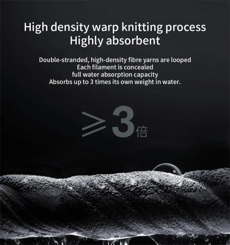 Car Thicken Microfiber Cleaning Towels High-end PremiumDrying Cloth Double Layer Plush Hemming Wash Rag