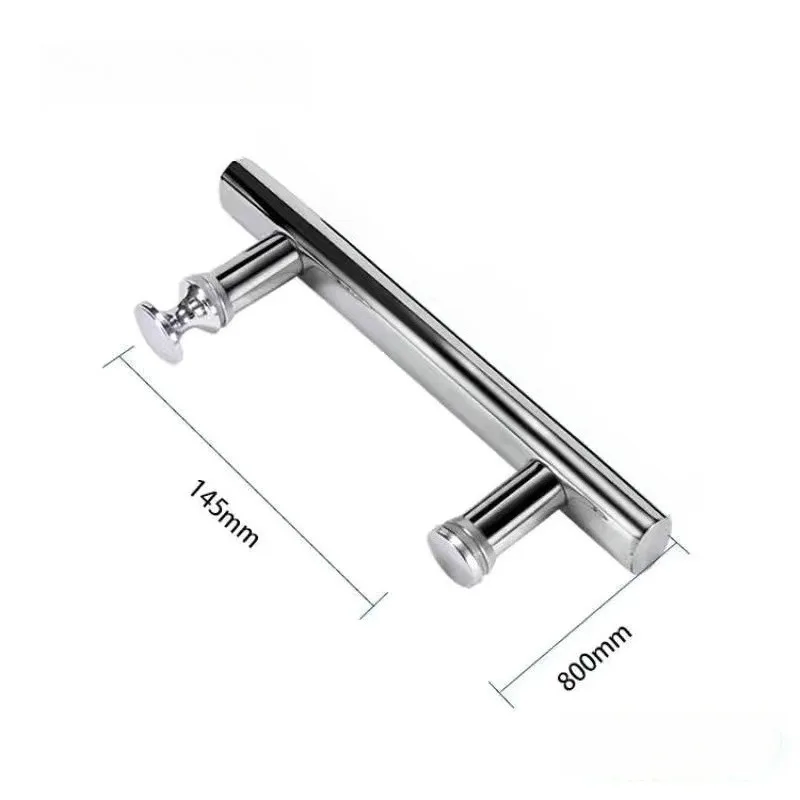 Bathroom Glass Door Sliding Door Handle Hole Spacing: 145mm Bathroom Door Handle - Stainless Steel 304. view 5