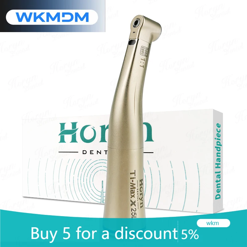 قبضة دن تال من الألياف 1:1 زر ضغط كونترا زاوية دن تال قبضة منخفضة السرعة لعيادة دن تال