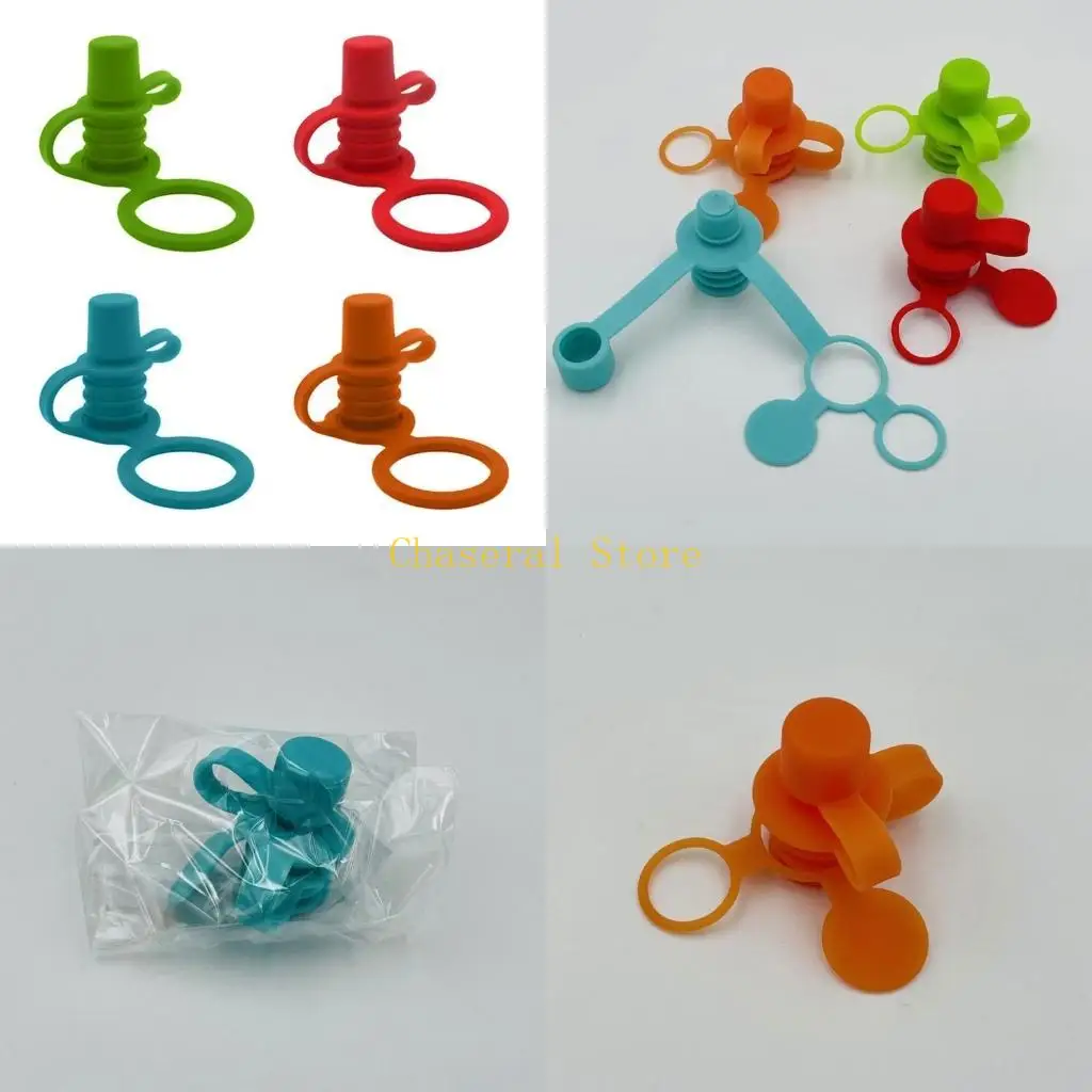 E7CE Colorful Water Bottle Cap Reusable Bottle Cap Spout Adapter No Spill Bottle Cap