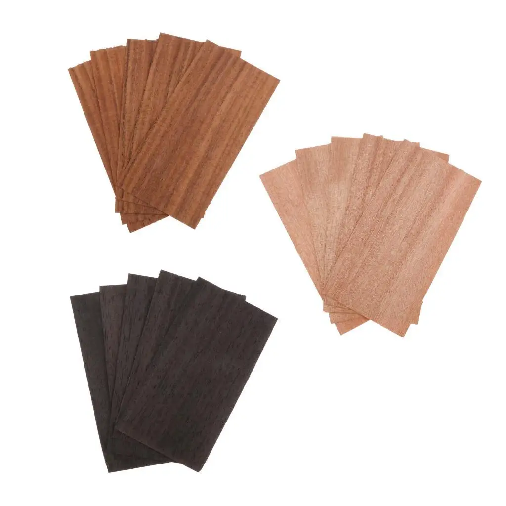 5pcs Acoustic Classic Guitar Wood Head Veneer DIY Decoration Guitar Replacement Parts Instrument Sandalwood Veneer Decoration