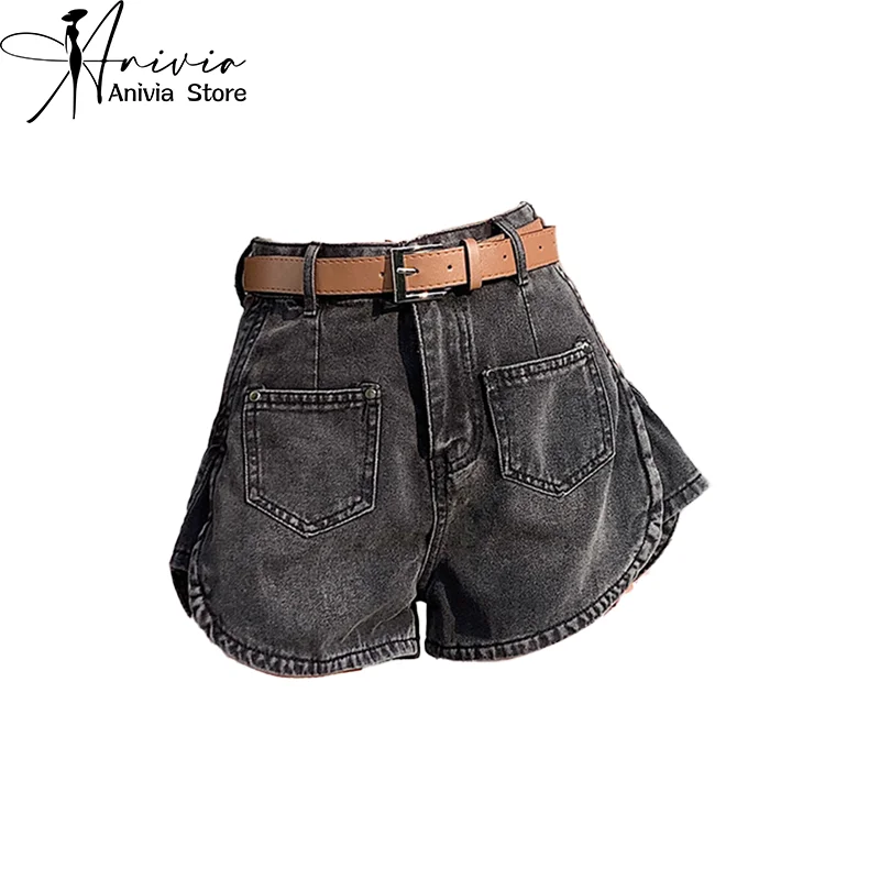 

Y2k Denim Shorts Women's Summer Design Cute Section Sweet High Waist Slim Loose Casual Jeans Fashion Trends Students Wear