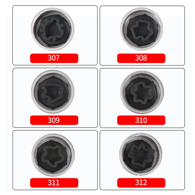 1PCS Anti-theft Wheel Bolt Lock Nut Key Adapter Removal Tool For Mercedes-Benz Screw Key B C S A E M GL R G-Clas