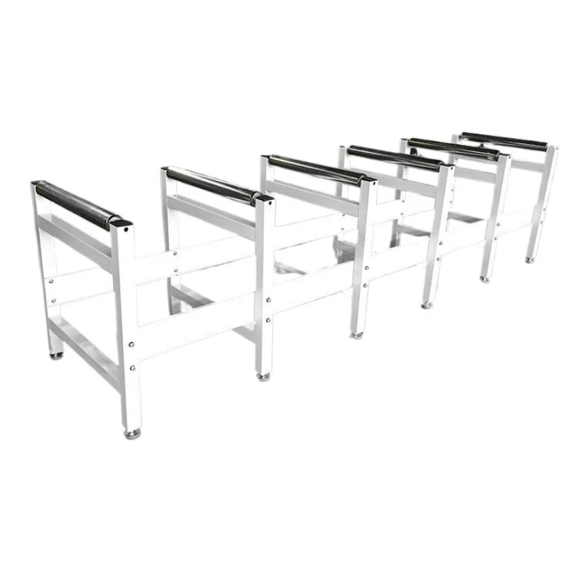 New Rectangular Roller Packing Bench With Simple Frame  Strapping Machine Warehouse Goods Packaging And Sorting Production Works