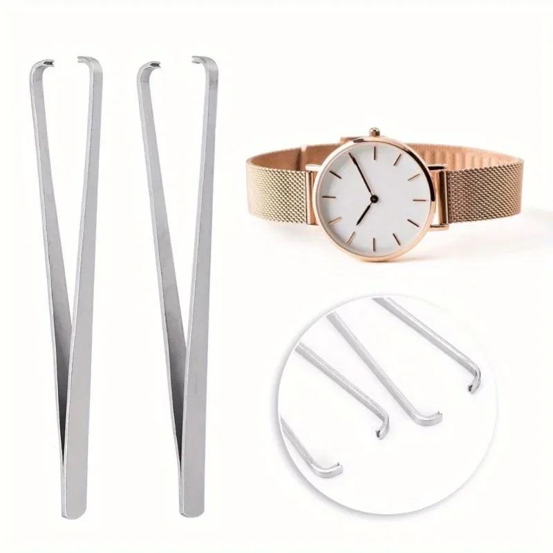

2pcs Watch Hand Remover Steel Tweezer Minute Second Hour Hand Removal Tool Watch Hand Removal Tool Watch Repair for Watchmakers