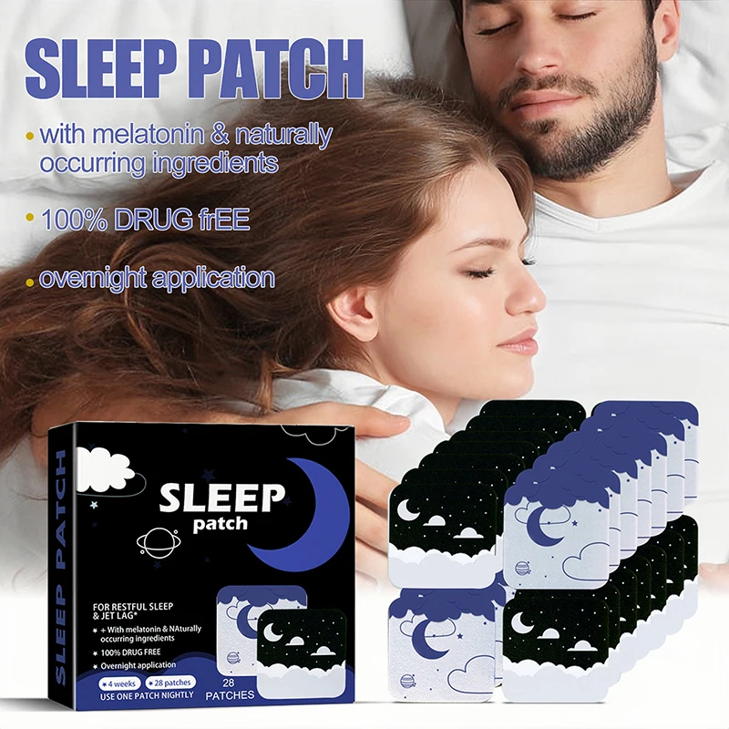 Sleep Patches Natural Sleeping Restfulness Relieve Stress Improve Insomnia Falling Asleep Faster Body Relax Stickers