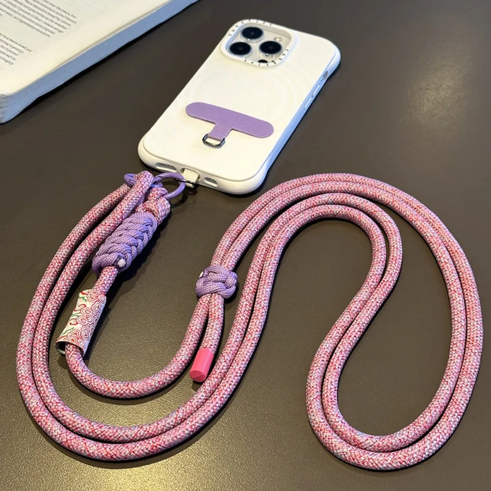 Adjustable Mobile Phone Straps Neck Rope Dual-purpose Crossbody Lanyard Retro Style Anti Loss Phone Hanging Rope Women Girls