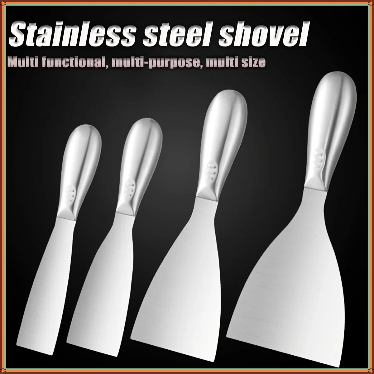 

Premium Stainless Steel Scraper Tool Professional Drywall Finishing Putty Blade Paint Scraping Hand Tool