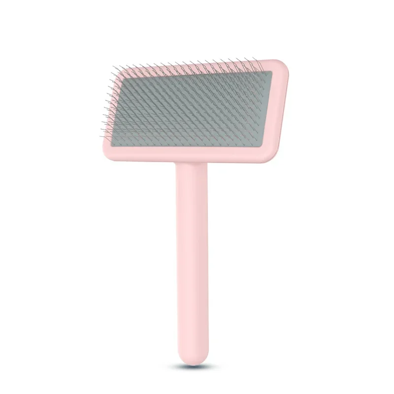 Fenice Pet Cat Dog Rabbit Hair Brush Hair Massage Comb Open-Knot Brush Groming Cleaning Tool Stainless Steel Comb Needle