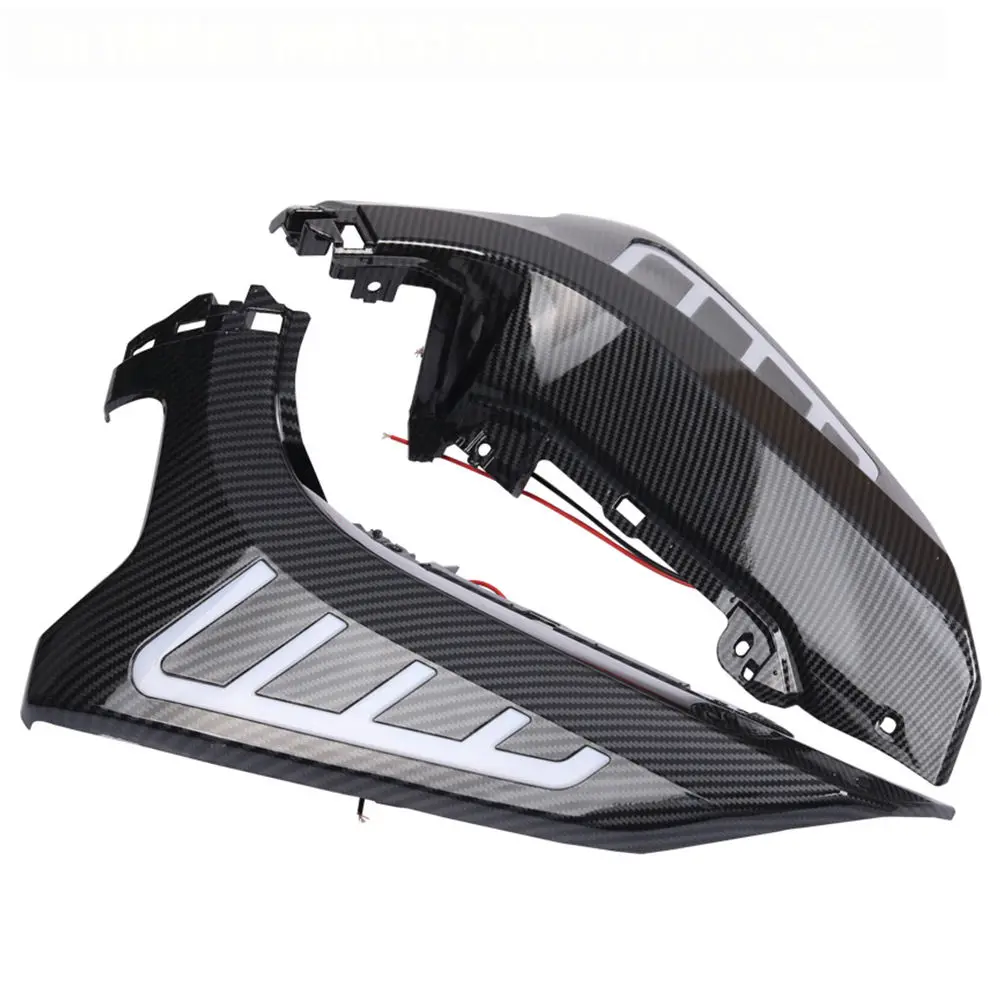 

Motorcycle Front Side Panel Cover Carbon Leg Shield with LED Signal Light For YAMAHA NMAX155 NMAX 155 125 2020