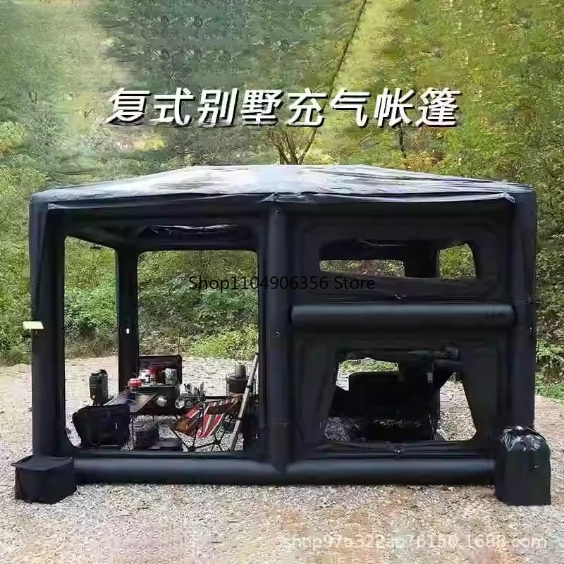 

for Duplex villa inflatable tent, outdoor portable foldable multi-functional tent, two-story aerial camping tent