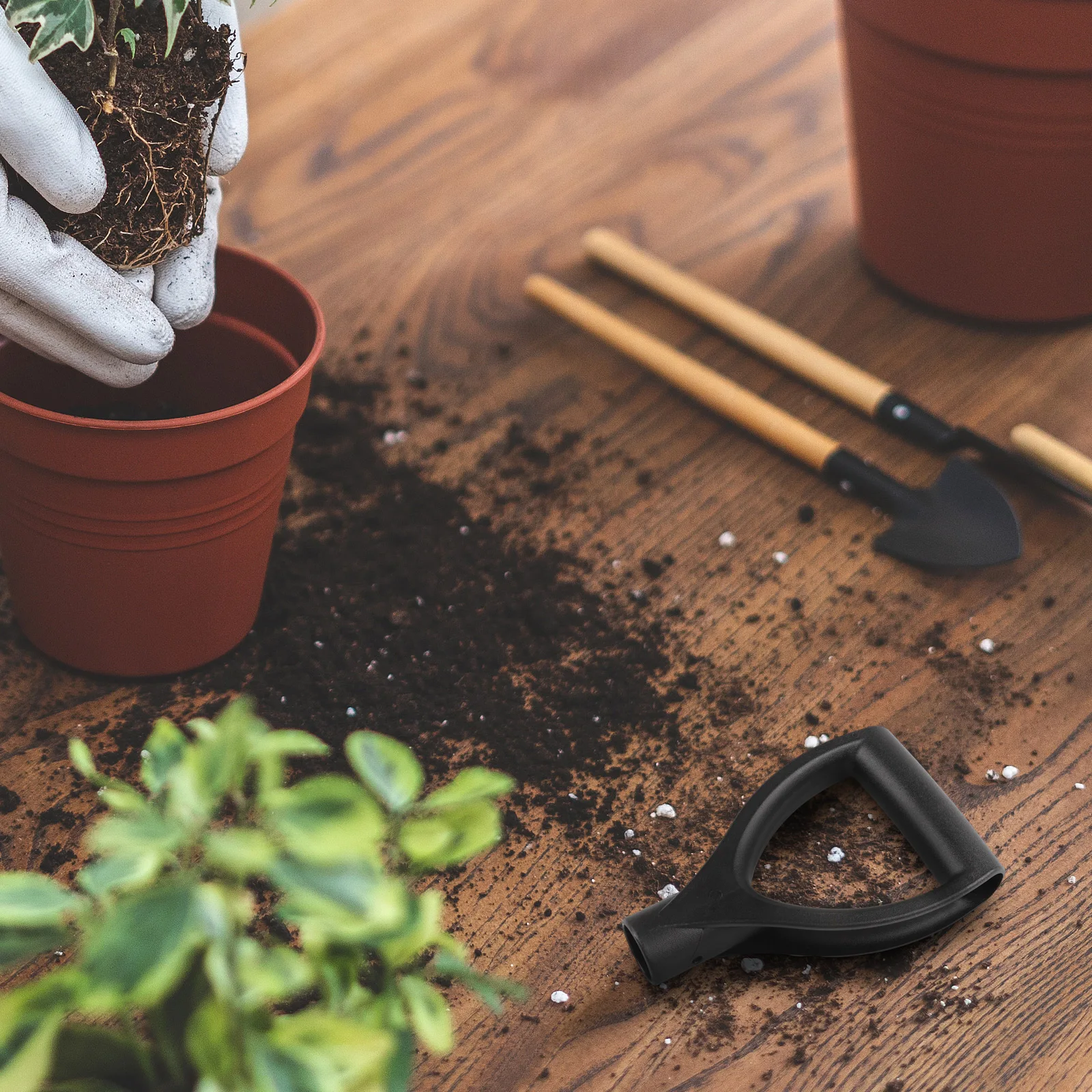 Fork Tool Shovel Handle Black D-Type Garden Grip Replacement Shovel Spade Spare Top Garden Spade Fork  Accessories