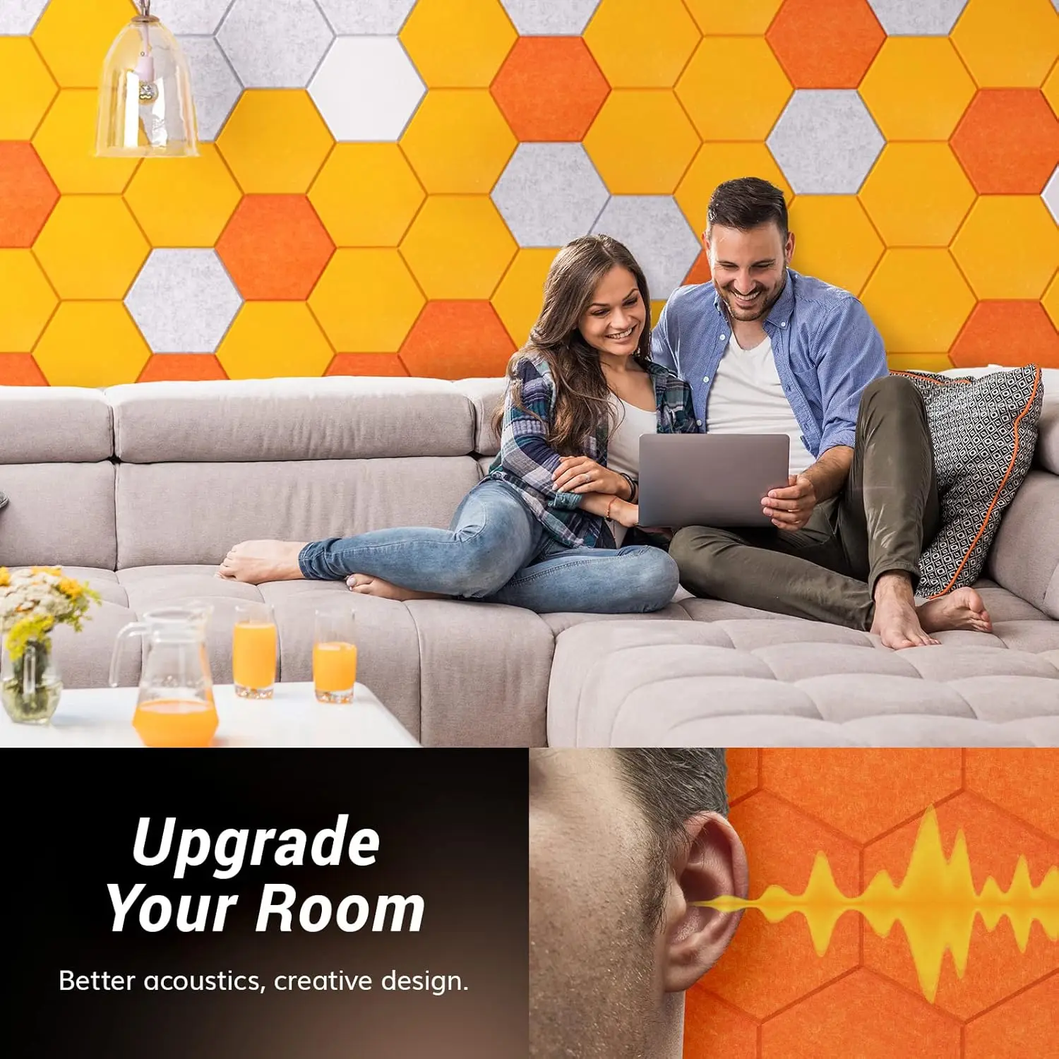 Acoustic Treatment Room Decor Sound Absorbing Panel 6/12/18 Pcs High-Density Material Home Accessories Noise Insulation For Walls Drum Room