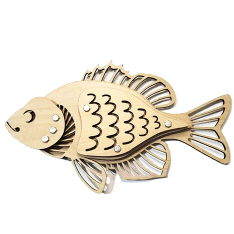 

Wooden Ocean Fish Ornaments Indoor Creative Retro Wall Hanging Wood Carving Animal Wall Decoration Crafts