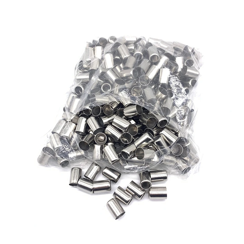 50Pcs-Pack High-Pressure Hose Crimp Tools Stainless Steel Sleeve Pipe Exhaust Connector 11.5MM -18MM Pipe Joiner