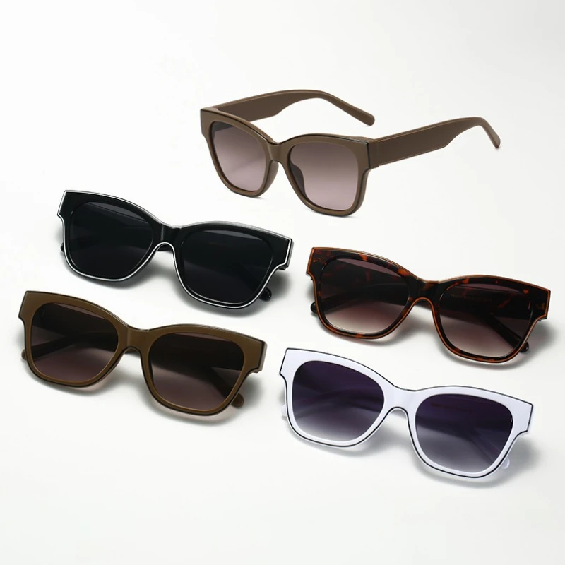 แว่นกันแดดทรงแคทอายโอเวอร์ไซส์แฟชั่นใหม่ สไตล์สตรีท โดดเด่นสะดุดตา เหมาะสำหรับทุกเพศ ใช้ได้ทั้งกิจกรรมกลางแจ้ง ปั่นจักรยาน ตกปลา ป้องกันรังสียูวี