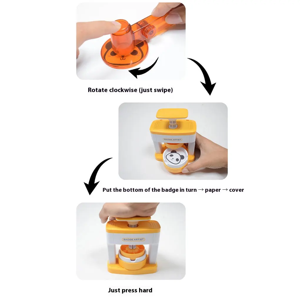 آلة تصنيع الشارات DIY تعزز الإبداع العملي وخفيفة الوزن ومحمولة بدون تركيب